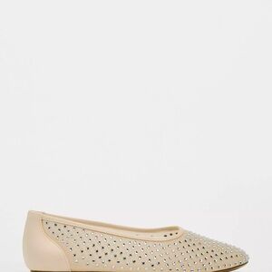 Zara Shiny Mesh Ballet Flats